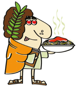 Virgilio con pasta